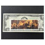 $2 Dollar Federal Reserve Note Stamped Uncirculated