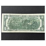 $2 Dollar Federal Reserve Note Stamped Uncirculated
