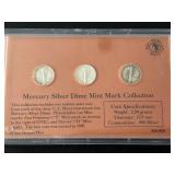 Mercury Silver Dime Mint Mark Set