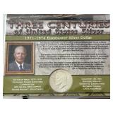 Kennedy and Eisenhower Silver Coins