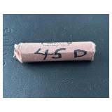 1945-D Lincoln Cent Roll