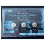 Roosevelt Silver Dime Mint Mark Set