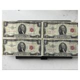 Red Seal $2 Dollar Notes