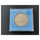 1980 Queen Elizabeth 80th Birthday Crown Coin