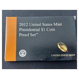 2012 Presidential Dollar Proof Set