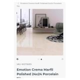 26 boxes Crema marfil 24x24 polished Porcelain Tile