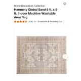 6x9 machine washable area rug