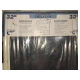 32" metal hinged screen door