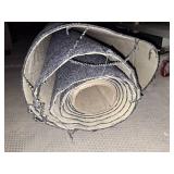 Black carpet remnant roll