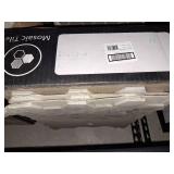 Matte white hexagon mosaic tile