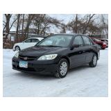 2004 HONDA CIVIC LX (NO RESERVE)