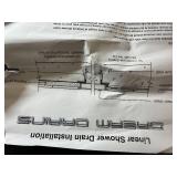 Linear Shower Drain Installation Kit - Metal Channel