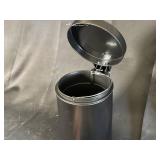 Trash Can - Pedal-Operated Round Black