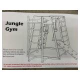 Jungle Gym - Wooden Playset Frame with Ladder & Slide