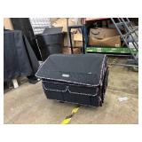 Duffel Bag - Soft-Sided Black with Clear-Lid Pockets