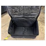 Duffel Bag - Soft-Sided Black with Clear-Lid Pockets