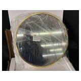 Round Mirror - Gold-Tone Rim