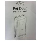 Pet Door Panels & Cutting Template - Instruction Manual Included