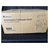 OasisSpace Commode Chair - OS-28LBM-CC-2213-W