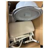 OasisSpace Commode Chair - OS-28LBM-CC-2213-W