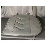 Front Seat Covers - Black/Gray with Blue Chevron Accents