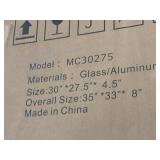 Medicine Cabinet with Mirror Door - MC30275 Glass/Aluminum