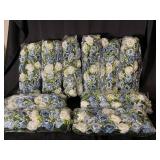 Artificial Blue & White Rose Bouquets - Floral Bundles