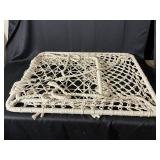 Macrame Net Frame - Rectangular Rope Frame with Knotted Mesh