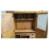 Solid wood office desk cabinet 68"x42"x24"