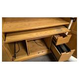 Solid wood office desk cabinet 68"x42"x24"