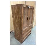 Vintage wicker dresser