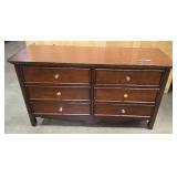 Bonvita Long dark wood dresser