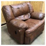 Large Brown Oversized Recliner