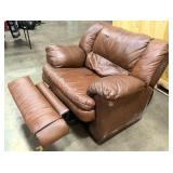 Large Brown Oversized Recliner
