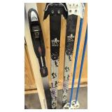 Rossignol and Visu cross crounty skis with Rossignol poles and VM staven poles
