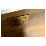 Amish-made solid wood nightstand