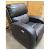 Beautiful Dark leather powered recliner