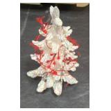 The Xmas tote = tree skirt, misc dcor, xmas tins, xmas candle holders