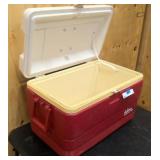 Red Igloo cooler
