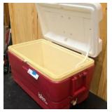 Red Igloo cooler