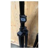 On Stagen Speaker Stands One tall, and one medium