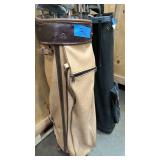 Two right handed sets of clubs and bags = Taylor made, mizunos, and vintage woods