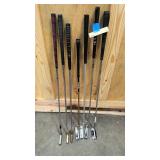 7 misc putters = ping, wilson, various sizes