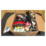 Misc golf box = misc golf gloves, balls, tees, ball markers