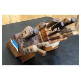 Two knife blocks with knives inluding chicago cutlery