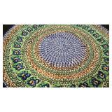 Colorful Painted Serving Platter Hand Made in Poland