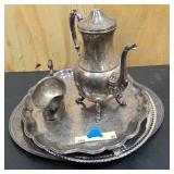 Vintage Silver serving dishes and misc items