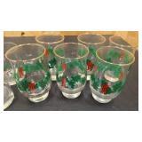 6 xmas goblets, and 4 cocktail glasses