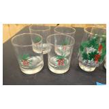 6 xmas goblets, and 4 cocktail glasses