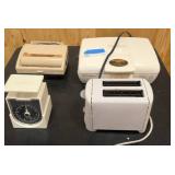 Hamilton Beach Griddle, Oster Waffle maker, Scale, and toaster